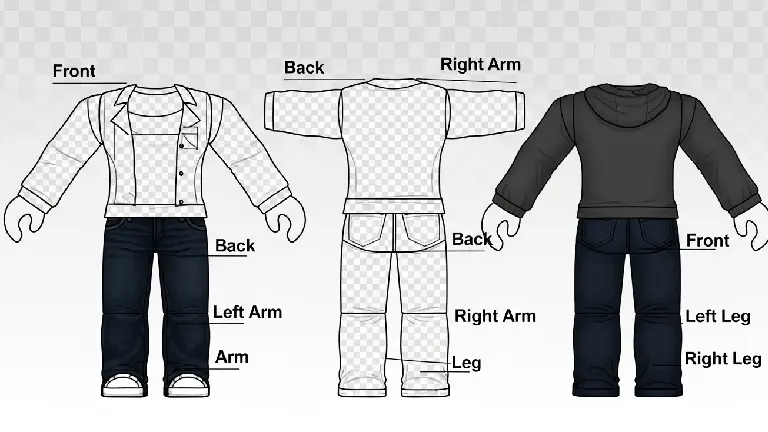 roblox clothing template