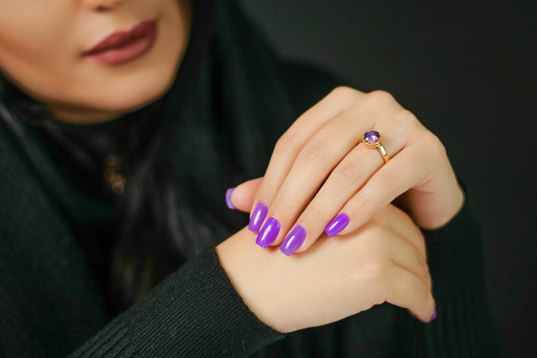 elegant manicured hands showing different nail shapes