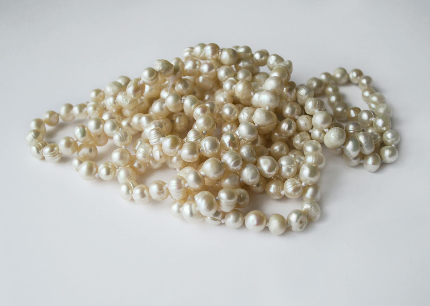 elegant pearl nails