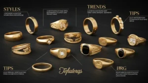 mens gold ring jewelry