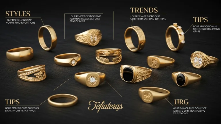 mens gold ring jewelry