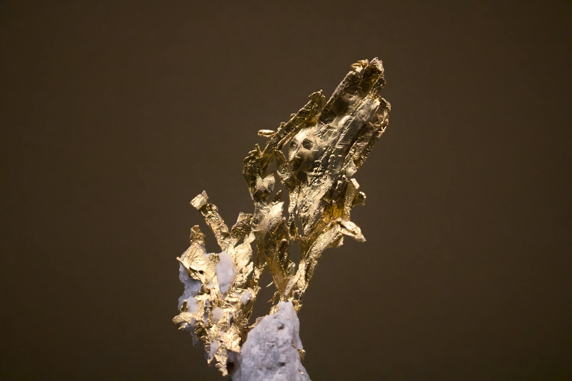 gold nugget earrings texture