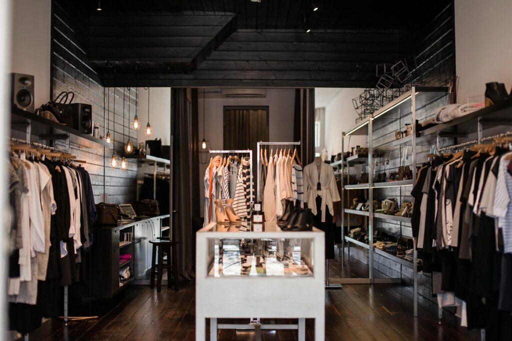 modern boutique interior modesto
