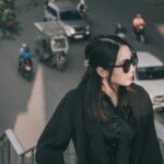 woman in stylish comfy outfit