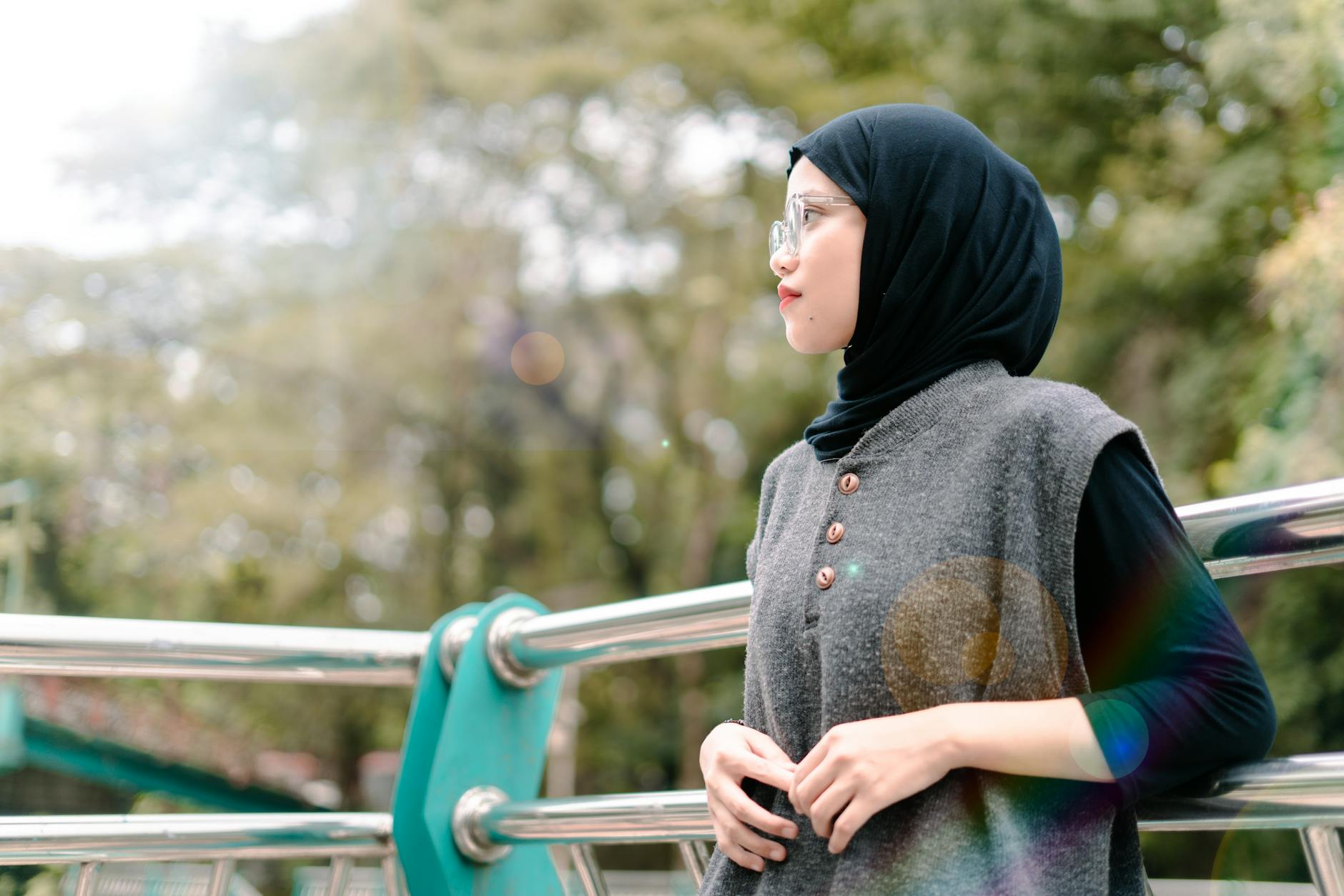 woman with stylish, classic outfit